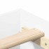 Estructura de cama sin colchón madera blanca 90x200