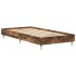 Estructura de cama sin colchón madera roble ahumado 100x200