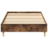 Estructura de cama sin colchón madera roble ahumado 100x200