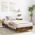 Estructura cama sin colchón madera roble ahumado 75x190