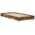 Estructura cama sin colchón madera roble ahumado 75x190
