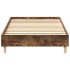 Estructura cama sin colchón madera roble ahumado 75x190