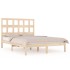 Estructura de cama madera maciza de pino 135x190