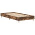 Estructura cama sin colchón madera roble ahumado 75x190