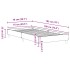 Estructura cama sin colchón madera roble ahumado 75x190