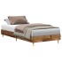Estructura de cama sin colchón madera vieja 90x200