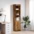 Aparador de madera vieja 37,5x35x180 cm Madera de