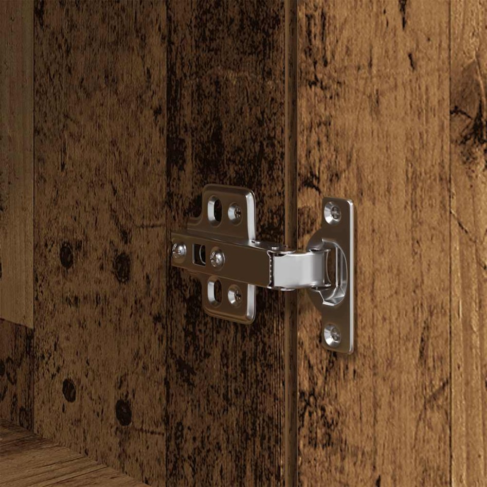 Aparador de madera vieja 37,5x35x180 cm Madera de