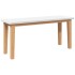 Banco 90 cm madera maciza caucho