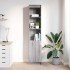 Aparador gris Sonoma 37,5x35x180 cm Madera de