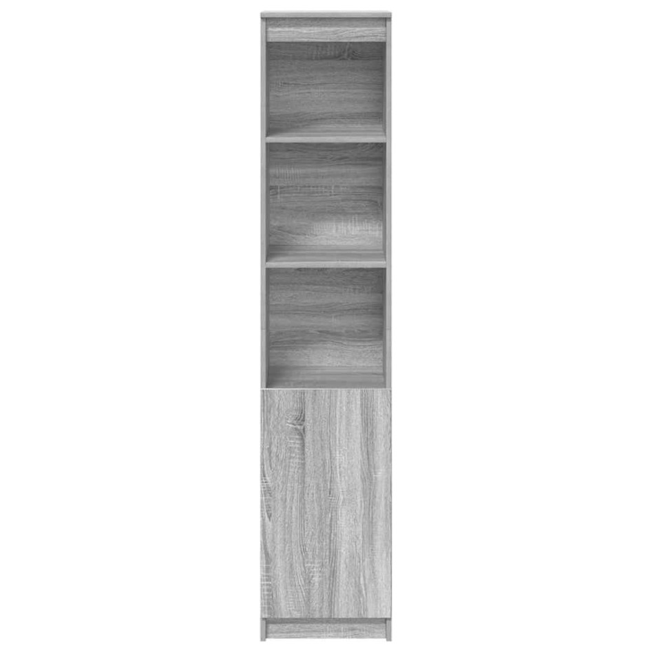 Aparador gris Sonoma 37,5x35x180 cm Madera de