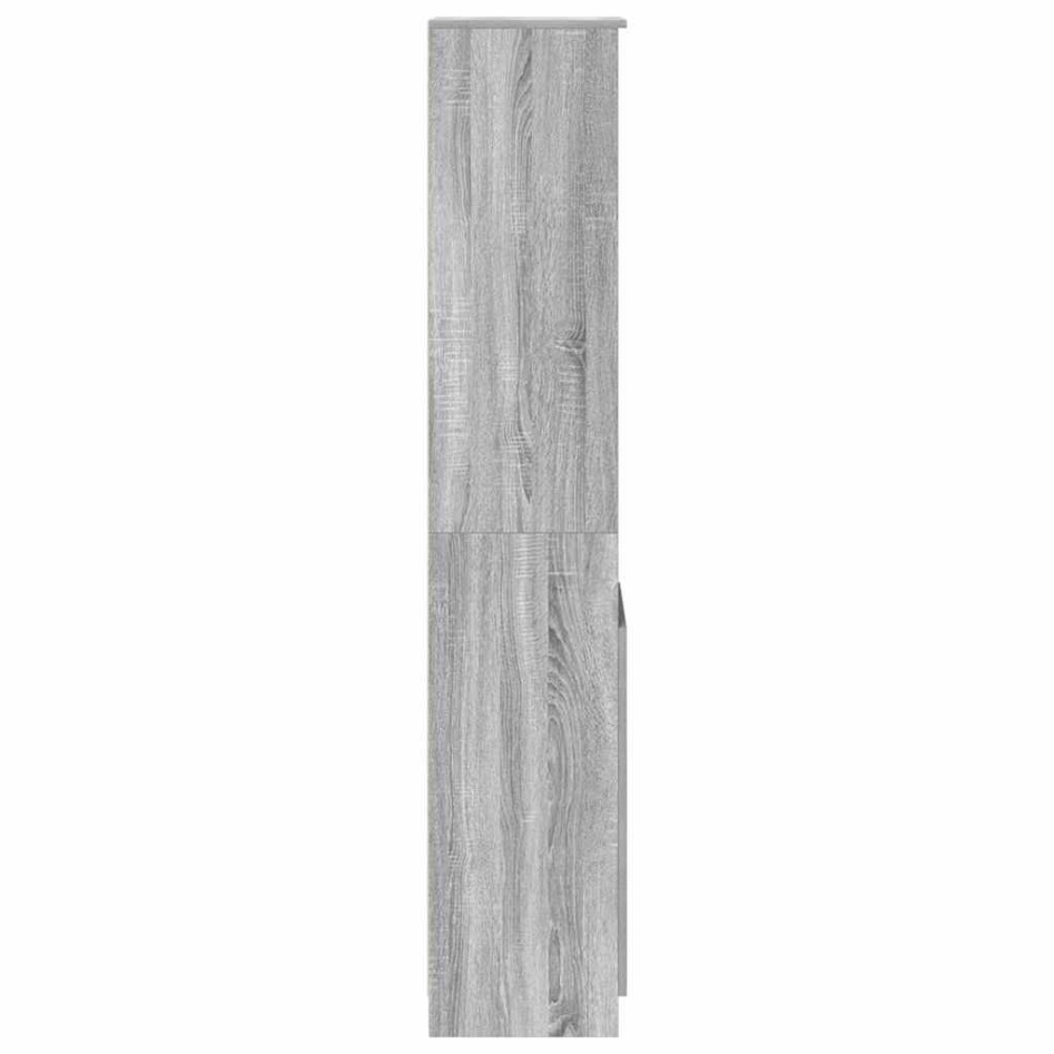 Aparador gris Sonoma 37,5x35x180 cm Madera de
