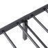 Estructura de cama sin colchón plegable negro acero 75x190