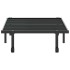 Estructura de cama sin colchón plegable negro acero 90x200