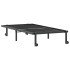 Estructura de cama sin colchón plegable negro acero 90x200