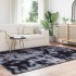 Alfombra de pelo largo NAVARRA gris oscuro 160x230 cm