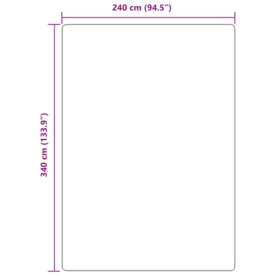 Alfombra peluda de pelo largo NAVARRA negra 240x340cm