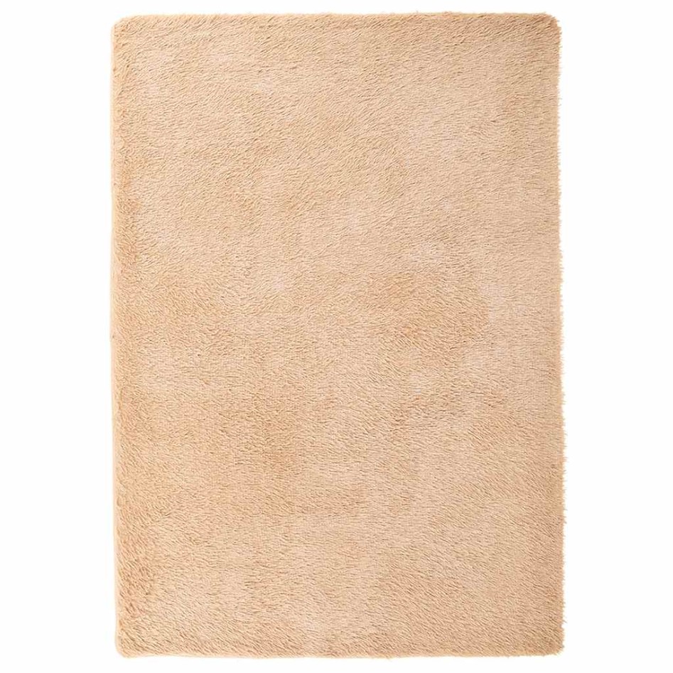 Alfombra peluda de pelo largo NAVARRA beige 160x230cm