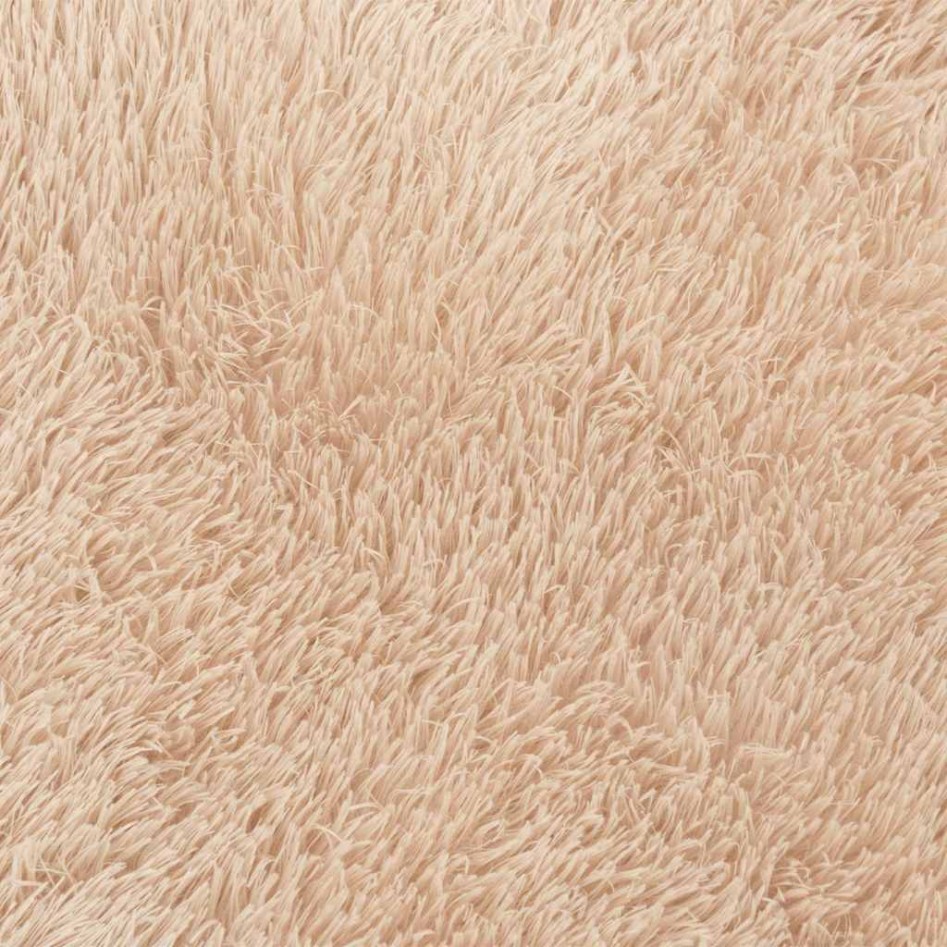 Alfombra peluda de pelo largo NAVARRA beige 200x200cm