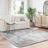 Alfombra de pelo largo NAVARRA gris claro 200x200 cm