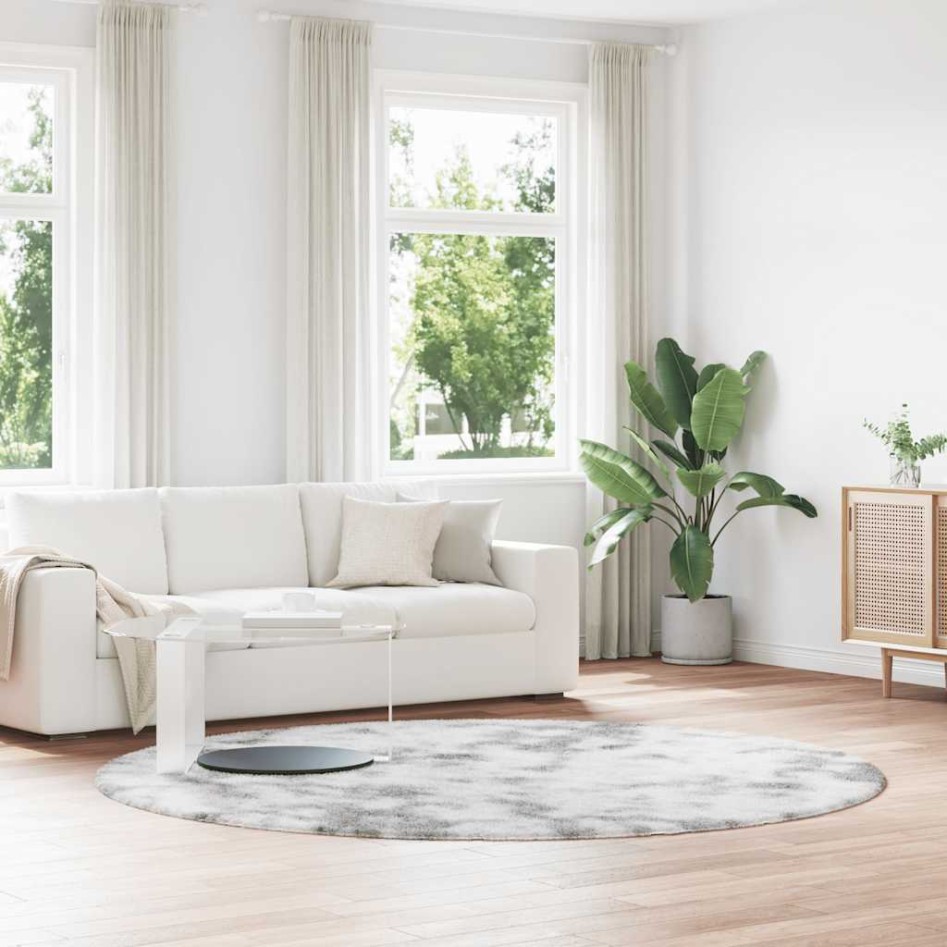 Alfombra de pelo largo NAVARRA gris claro 240x240 cm