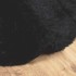Alfombra peluda de pelo largo NAVARRA negra 240x240cm
