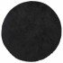 Alfombra peluda de pelo largo NAVARRA negra 200x200cm