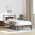 Estructura de cama sin colchón madera roble ahumado 90x200