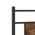 Estructura de cama sin colchón madera roble ahumado 90x200