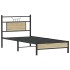 Estructura de cama sin colchón madera roble Sonoma 80x200