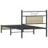 Estructura de cama sin colchón madera roble Sonoma 80x200