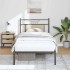 Estructura de cama sin colchón madera roble Sonoma 80x200
