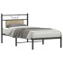 Estructura de cama sin colchón madera roble Sonoma 80x200