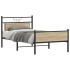 Estructura de cama sin colchón madera roble Sonoma 100x200