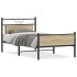 Estructura de cama sin colchón madera roble Sonoma 100x200