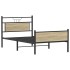 Estructura de cama sin colchón madera roble Sonoma 100x200