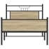 Estructura de cama sin colchón madera roble Sonoma 100x200