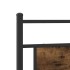 Estructura de cama sin colchón madera roble ahumado 100x200