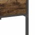 Estructura de cama sin colchón madera roble ahumado 100x200