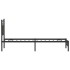 Estructura de cama sin colchón madera marrón roble 80x200