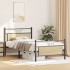 Estructura de cama sin colchón madera roble Sonoma 100x200