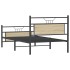 Estructura de cama sin colchón madera roble Sonoma 100x200