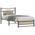 Estructura de cama sin colchón madera roble Sonoma 90x190