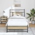 Estructura de cama sin colchón madera roble Sonoma 90x190