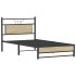 Estructura de cama sin colchón madera roble Sonoma 100x190