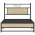 Estructura de cama sin colchón madera roble Sonoma 100x190