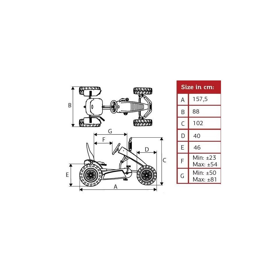 Kart de pedales Berg Case IH BFR