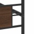 Estructura de cama sin colchón madera marrón roble 90x190
