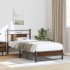 Estructura de cama sin colchón madera marrón roble 90x190