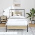 Estructura de cama sin colchón madera roble Sonoma 90x200